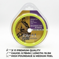 Cordage de badminton portable en nylon PA-41 0.780.02mm, haute résistance à l'usure, conception polyvalente, adapté aux styles de jeu offensifs et défensifs