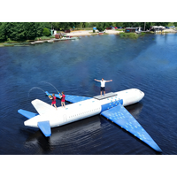 Avion gonflable personnalisé pour parc aquatique flottant |   Structures gonflables aquatiques commerciales sur mesure