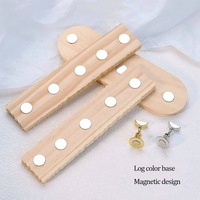 Support de pratique magnétique Base en bois outils pour ongles faux Gel vernis exercice montrant manucure pointe d'ongle affichage d'échantillon