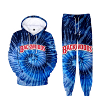Ensemble de sweats à capuche streetwear surdimensionnés à épaules tombantes, entièrement imprimés par sublimation 3D personnalisée, motifs Backwoods Cookie RAW, dessins animés et anime