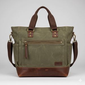 Sac fourre-tout pour femme en coton et polyester léger et durable, fabriqué en usine avec poche latérale - Product Image 6