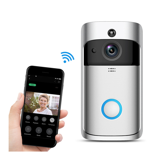 VIANS Tuya Two Way Audio Night Vision Ring Smart Doorbell