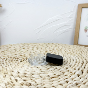 Bocal en verre résistant à l'épreuve des enfants rond vert personnalisé avec bouchon de couvercle CR - Product Image 6