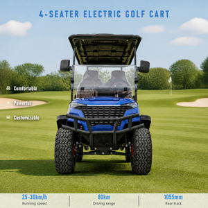 Voiturette de golf électrique 4 places, châssis en acier 550 kg, garde au sol 142 mm, pour la chasse et l'agriculture, personnalisation du logo disponible - Product Image 1