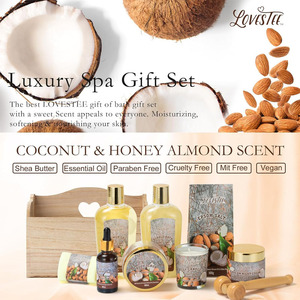 Đẹp Gỗ Tự Nhiên Spa Giỏ Quà Tặng Cho Phụ Nữ Bộ Quà Tặng Spa Hộp Gỗ Massage Công Cụ Tổ Chức Lưu Trữ Hộp - Product Image 6