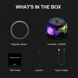 Mini Transparent Magnetic Speaker Woofer Line Array Portable Wireless Speaker - Product Image 6