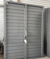 Ombrage électrique en alliage d'aluminium, fenêtre à persiennes antivol, anti-espionnage et de ventilation