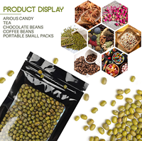 Sac en Mylar déodorant refermable, sac de stockage des aliments, sac holographique PE Ziplock, sac d'emballage en plastique