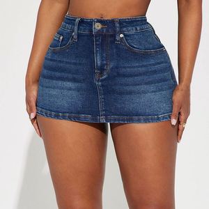 <span class=keywords><strong>Jupe</strong></span> Courte en Jean pour Femme, Style Boutique, Bonne Qualité, Nouvelle Mode 2025 - Product Image 1