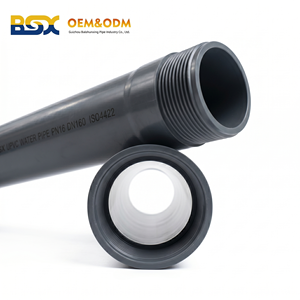 Tubería de Agua de UPVC de Gran Diámetro DN110 DN160 DN200 PN10 PN16 para Redes de Agua Municipales - Product Image 2