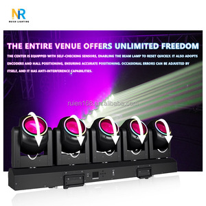 Năm đèn đầu di chuyển độc lập 5*80W Đèn chùm di chuyển trực tiếp chiếu sáng sân khấu phòng - Product Image 4