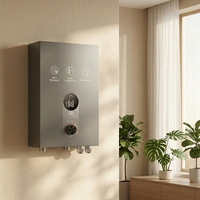 Chauffe-eau électrique instantané personnalisé 27KW 380V triphasé avec affichage numérique métallique, étanche IPX4, économe en énergie, mural