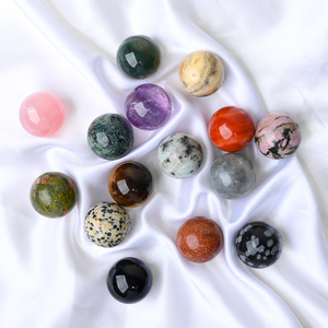 Vente en gros de boules de cristal polies pour la guérison, mini sphères d'améthyste et de quartz rose pour la décoration - Product Image 2