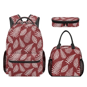 Set Tre Pezzi per la Stagione Scolastica: Zaino, Borsa Pranzo <span class=keywords><strong>e</strong></span> Astuccio, Stampa Personalizzata Completa, Zaino Universale di Grandi Dimensioni con Cerniera - Product Image 2