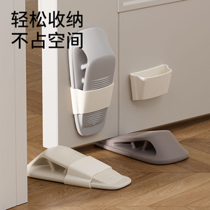 Door Stopper Rubber Floor Mount Anti Collision Door Wedge 5mm 22mm Gap Width White Gray Brown - Product Image 2