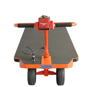 Chariot à main électrique industriel pliable avec conception de plateau plat, chariot à plateau plat robuste - Product Image 2