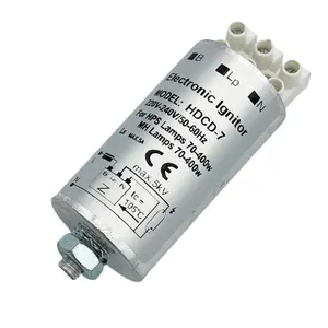 高品质长寿命220-240v 50/60h铝壳400瓦电子点火器cd-7三线连接，用于MH和HPS灯