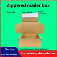 Boîtes d'emballage pliables en carton ondulé Bafang avec logo personnalisé, en matériaux recyclés, pour sous-vêtements, t-shirts et vêtements, finition mate gaufrée