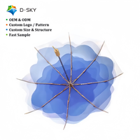 Parapluie pliant multicolore personnalisé, construction renforcée coupe-vent, parapluie portable pour organisation, commande en gros personnalisée