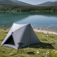 Tente de camping portable triangulaire à ouverture automatique instantanée en 1 seconde, tente de camping familiale pour la plage et le parc, protection solaire