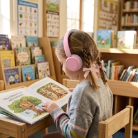 Casque audio Bluetooth à réduction de bruit pour enfants, casque stéréo ANC, protection auditive pour les tout-petits, divertissement en voyage
