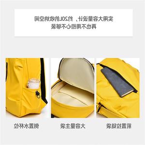 Wu Unisex Casual <b>Waterproof</b> Lightweight <b>Backpack</b> 11 Inch Laptop Travel Bag Everyday Commuter Sports Style Solid Color - Product Image 4
