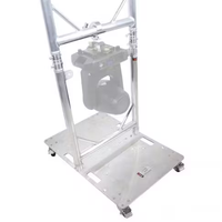Structure de scène DJ en alliage d'aluminium certifiée TUV, pliable, portable, avec connecteur supérieur en U, pour éclairage de scène mobile et affichage