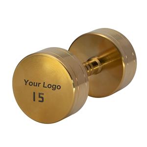 Ensemble d'<span class=keywords><strong>haltères</strong></span> en acier de gymnastique commerciale plaqué or titane 100g calibrage précis force entraînement musculaire exercice complet <span class=keywords><strong>KG</strong></span> LB <span class=keywords><strong>Kit</strong></span> - Product Image 1