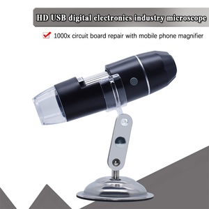 Adjustable 1600X 3 in 1 USB Digital Microscope Electronic Microscope Camera For Solding 8 LED Zoom Magnifier Endoscope - Product Image 1
