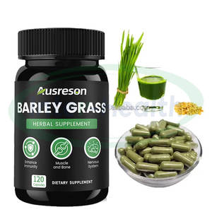 Ausreson OEM Organische Natürliche Nahrungsergänzung Gerstengras-Extrakt Kapseln Superfood Abnehm-Gerstengras-Kapseln - Product Image 2