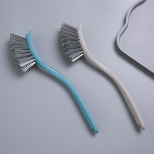 Dual Purpose Long Handled Dish Brush Nylon Bristles Household Cleaning Kitchen Bathroom Floor Brush - Product Image 1