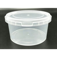 Bol en plastique PP transparent fiable de 500 ml, grande capacité, pour la maison, les plats à emporter, les soupes, les nouilles, Sun Sing B262