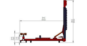 ساحبة إطار سيارة اقتصادية محمولة 10 أطنان شاسيه مستقيم للضرر الصغير - Product Image 4
