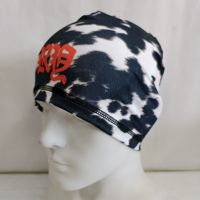 Bonnet d'hiver personnalisé en cuir de vachette pleine fleur à motif crâne, style casquette de marque pour homme, en satin, style décontracté, thermique, noir, type casque