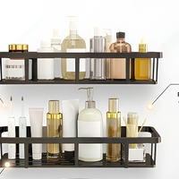 Ensemble de douche intégré pour salle de bain avec base en SMC, ensemble d'accessoires en acier inoxydable, installation sans perçage