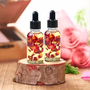 Amazon Hot Sale Pure And Natural Rose Petal Multi Use Oil Face Body And Hair Body Skin Care Repair Massage Oil For Female