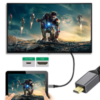 4K 90 °   Abgewinkeltes Micro-HDMI-Verlängerungskabel, HDMI 1.4 Koaxial-PVC-Adapterkabel, Stecker-zu-Buchse-Verbinder für Computer, Kamera, DV, MP4
