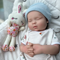 Poupées Reborn Artisanales en Silicone Solide de 18 Pouces, Corps Entier, Réalistes comme des Bébés Micro Prématurés, Vente Directe Usine