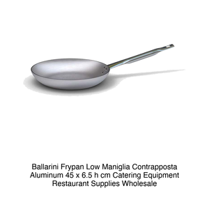 Shallow Aluminum Frying <b>Pan</b> with Helper <b>Handle</b> Ø 45 cm H 6.5 cm Ballarini - Product Image 2