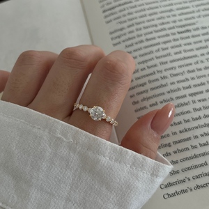 Bagues de promesse Dylam Moissanite pour elle, bagues de fiançailles torsadées 1,64 CT pour femme, alliance élégante, bijoux de mariage - Product Image 6