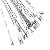 Nouvelles attaches-câbles en acier inoxydable autobloquantes, sangles métalliques multi-usages, attaches-câbles, attaches de câbles, organisateur de matériel