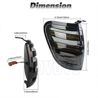 OVOVS Feux de position latéraux ambrés LED pour Toyota Tacoma Pickup 2001-2004