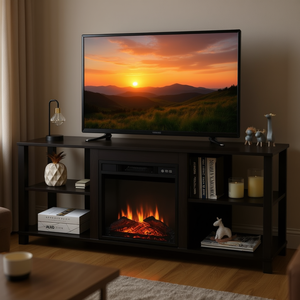 Console di archiviazione TV regolabile a 2 livelli per stand e Console - Product Image 2