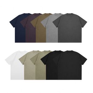 เสื้อยืดผู้ชายคุณภาพสูง ผ้าฝ้าย 100% ทรงโอเวอร์ไซส์ ไหล่ตก ปักลาย พร้อมสกรีนโลโก้ตามสั่ง เนื้อผ้าหนา ดีไซน์เรียบง่าย - Product Image 3