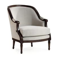 Fauteuil de luxe individuel en bois massif sculpté à la main et rembourré, style vintage, pour salon - Meuble de Foshan