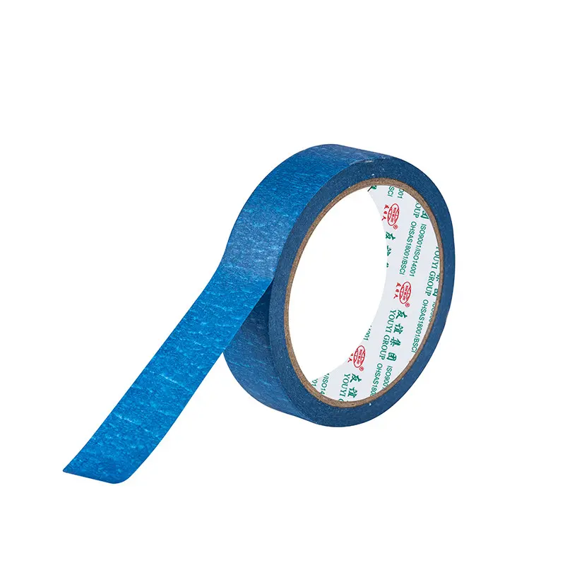 YOURIJIU High Temperature Middle High Adhesion Automotive Mix Color Crepe Paper Rubber Masking Tape