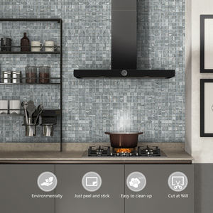 Mosaico Autoadhesivo Azul Oscuro <span class=keywords><strong>de</strong></span> 12x12 Pulgadas, Mosaico Pequeño <span class=keywords><strong>de</strong></span> 0.6x0.6 para Decoración <span class=keywords><strong>de</strong></span> Interiores <span class=keywords><strong>de</strong></span> Cocina, Baño y Paredes - Product Image 2