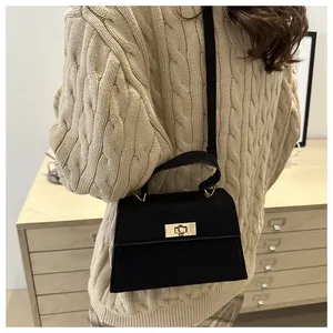 Sacs à main de luxe en cuir PU pour femmes, collection printemps 2025, nouveaux sacs à bandoulière carrés tendance pour dames, portables - Product Image 6