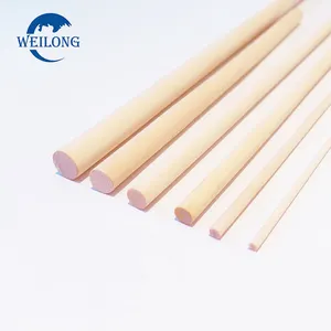 1000-pack Disposable Long Wooden Round Stick For Head Stir In Customized Package