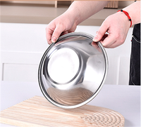 Bol de préparation en acier inoxydable multifonctionnel pour cuisine, assiette à soupe, bassine pour la restauration, le mélange et le stockage des aliments - Vente en gros usine